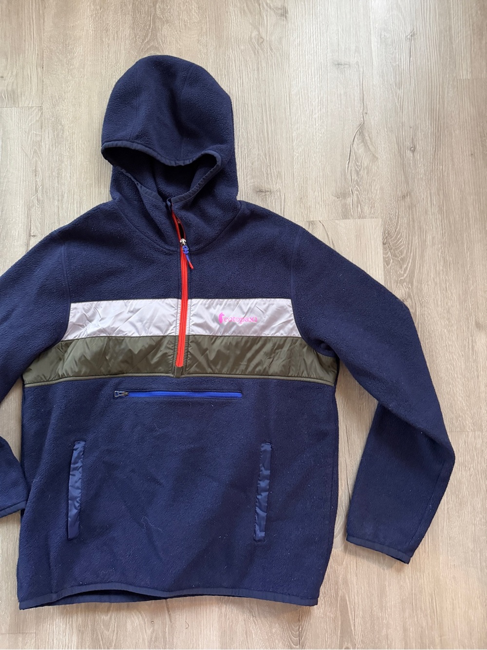 Cotopaxi kids fleece 1/4 zip pullover kangaroo pocket XL unisex